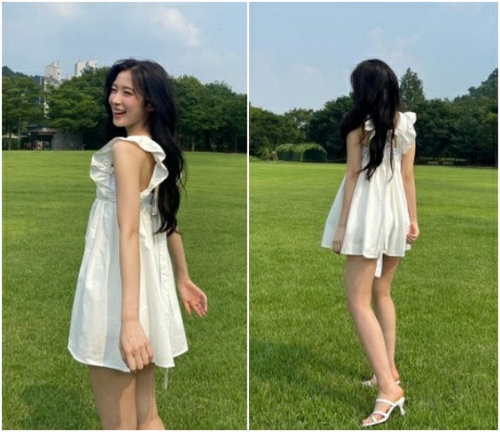 "OH MY GIRL" Arin, a little too short? … Pounding in a super mini dress