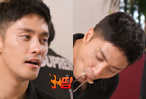 Actor SungHoon, "attitude + unsanitariness" on the program is controversial... Eating with cooking tongs and shaking off sweat