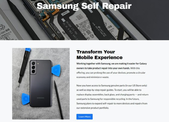 Samsung Galaxy launches self-repair service in US, not yet in Korea