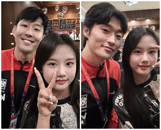 Jessie, the daughter of former South Korea national soccer player Lee Dong Gook, and two shots with "World Star" Son Heung Min & Jo Kyu Sung... "Envy the father's chance"