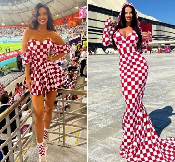 <Qatar WC> 'I'm not afraid of being arrested' Croatian female supporter wears bold clothes = Korea coverage