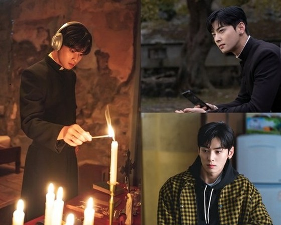 "Island" Cha EUN WOO (ASTRO) transforms into a demon-repellent priest with amazing "synchronization rate"…Still release of sacred visuals