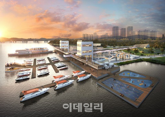 Seoul builds Copenhagen-style 'floating pool' on Han River