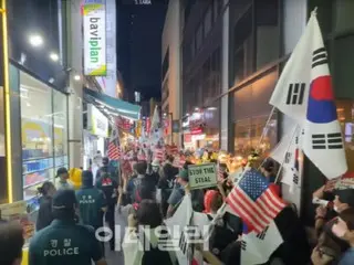 Chinese Embassy issues warning against "anti-China demonstrations," urging people to "stop clashing" in Myeongdong and Daerim-dong