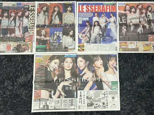"LE SSERAFIM" Tokyo Dome concert attracts attention from Japanese sports newspapers...praising it as a "historic performance"