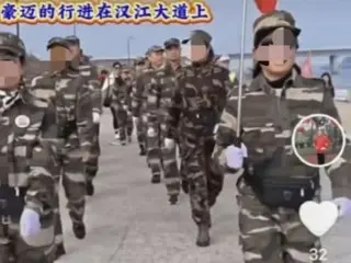 "Chinese people in military uniforms in the center of Seoul"... Seoul city protests "unauthorized march"