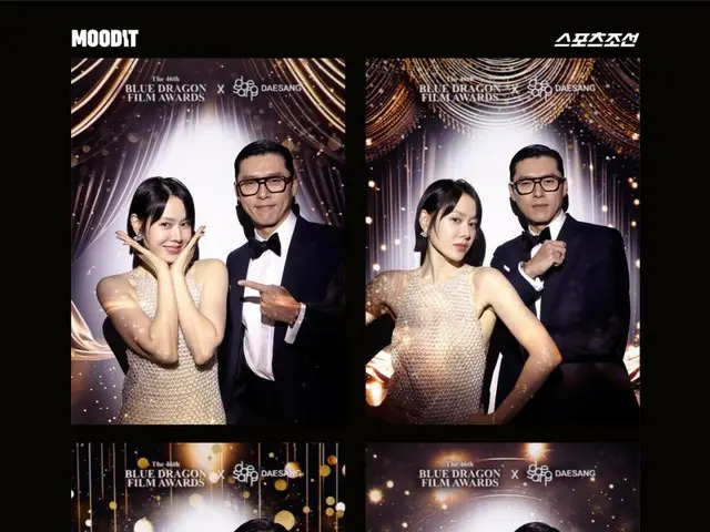 Song Ye-jin never thought the day would come when she would see "four cuts of her life" with her husband Hyun Bin... "Close skinship" as she wraps around his waist... She is so grateful for winning the Best Actress award at the Blue Dragon Film Awards