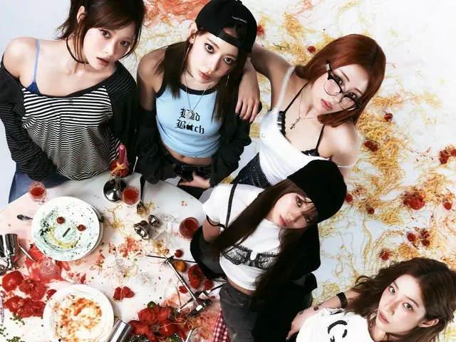 [Official] "SPAGHETTI" by LE SSERAFIM charts for four consecutive weeks on Spotify... the third longest charting period among K-pop group songs this year