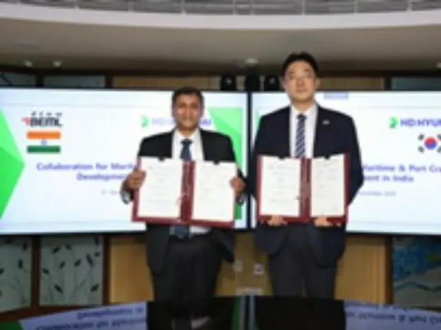 HD Hyundai partners with Indian local government, collaborates with local companies to supply port facilities (Korea)