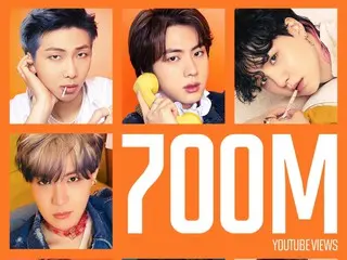 BTS' "Permission to Dance" music video surpasses 700 million views... 10th overall