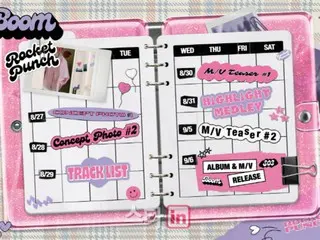 Rocket Punch reveals comeback scheduler for new single 'BOOM'