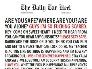 “Is it safe?” “Where?” Student newspapers are hot topics immediately after the US shooting incident