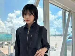 "IVE" An Yu Jin exudes a gap charm after transforming into a short cut...Airport shot with cool and cute visuals
