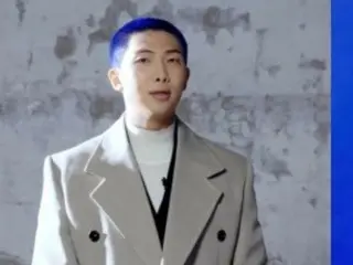 "BTS" RM reveals intense blue-dyed hair...The one and only autumn man