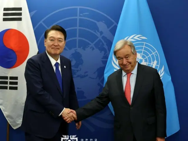 尹大統領、国連事務総長と会談…「北の挑発防止で国連と協力」