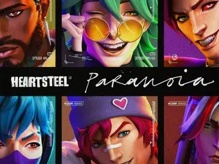 A new virtual band “HEARTSTEEL” formed by famous music artists such as BAEK HYUN (EXO) will stream their debut single “PARANOIA” today (24th)