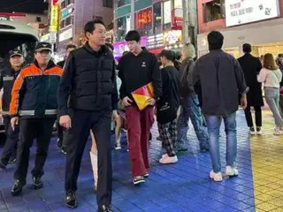 Seoul mayor inspects downtown area over Halloween weekend... 'Order is maintained' = South Korea