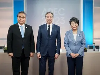 Foreign Ministers of Japan, US, and South Korea: ``Military cooperation between Russia and North Korea is a serious threat to international peace.''