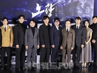 [Photo] Actors Lee Kyoo Hyung, Heo Junho and others attend the production report session for the movie “Noryang: Sea of Death”