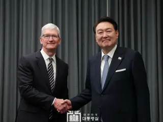 President Yoon meets Apple CEO... Cook says, ``I have a special love for Korea.''