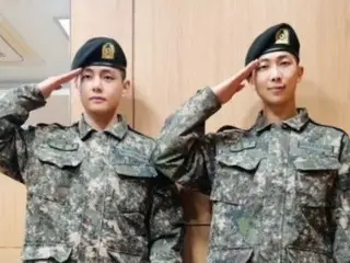 Today (16th), recruit training is completed... "BTS" RM & V, like the most elite trainees, will surely line up and say "loyalty!"