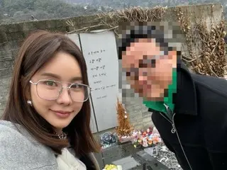 Talent Kim Jun Hee reports on visiting the grave of her late "best friend" Park Yong Ha... "It's been 14 years, I'll be back again, friend!"