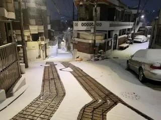 Increase in number of "road heat rays" that are highly effective against heavy snow in Seoul, South Korea