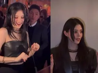 Actress Han Seo Hee plays DJ while wearing leather look...sensual and decadent beauty that captivates in just one second