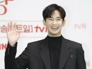 Kim Soo Hyun, who stars in the new TV series "Queen of Tears," speaks at the production presentation, "I wanted to experience living with my wife's parents."