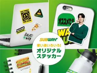 Cha EUN WOO launches "Subway Original Sticker Set" giveaway campaign with original stickers