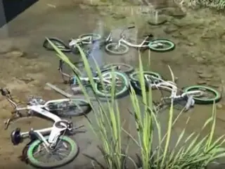 12 Seoul city public bicycles dumped in river... Police investigating