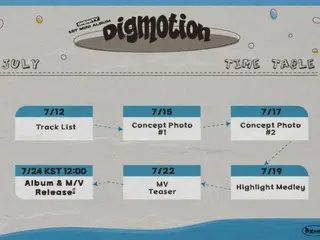 "PEAK TIME" from "DIGNITY" to officially debut on the 24th...1st mini album "Digmotion" released