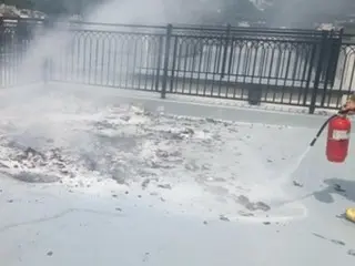 North Korean "trash balloon" falls, fire breaks out at multi-family home in South Korea