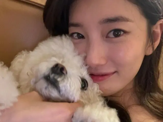 スジ(元Miss A)、「わたしよりもかわいいの?」子犬よりもキューティーな美貌