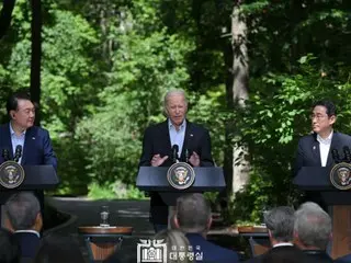 Joint statement from the leaders of Japan, the United States and South Korea: "Cooperation between the three countries is essential" and "We are prepared to face enormous challenges"