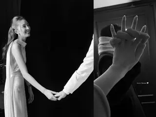 Model IRENE, who is getting married in May, reveals her trustworthy groom-to-be... "Happy Valentine's Day"