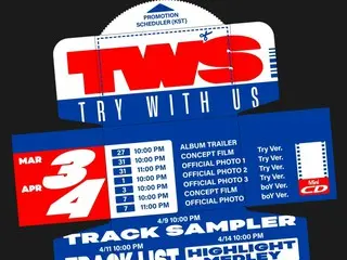 TWS announces promotion schedule for 3rd mini album "TRY WITH US"