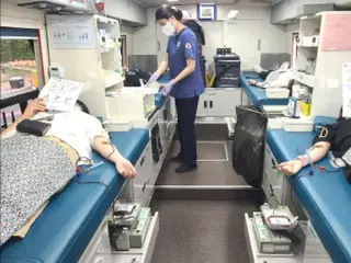 Last year's blood donors were the lowest ever at 1.26 million... 34% were company employees - South Korea
