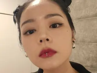 Actress Han Gain, working hard to live? ...even lip piercing