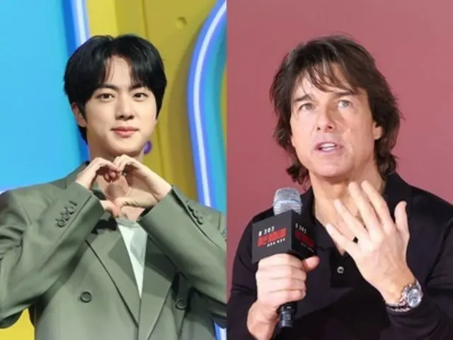 "BTS" JIN reveals behind-the-scenes footage of meeting Tom Cruise, "He also had a video call with his mother"