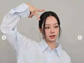 HYERI (Girl's Day), renews her beauty with just a shirt and a ponytail... pictorial off-shots revealed