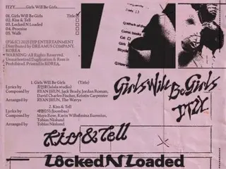 ITZY releases tracklist for new mini album... Title song is "Girls Will Be Girls"