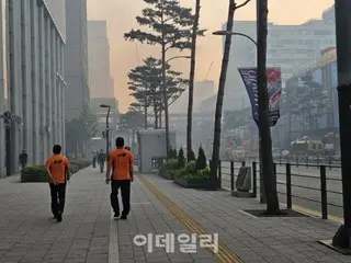 Fire in Seoul causes eye pain... Residents and tourists "run around in confusion" due to smoke