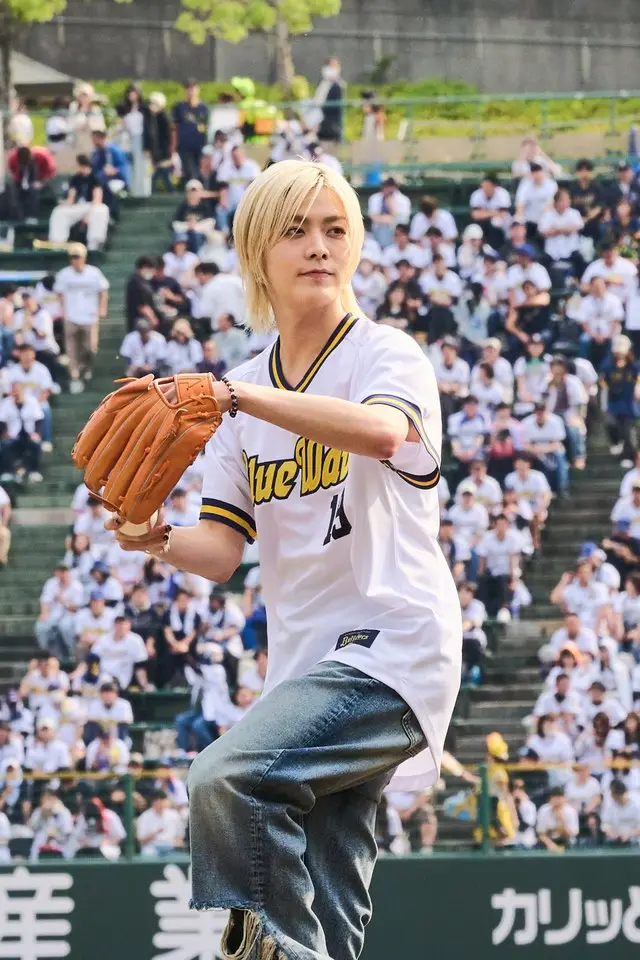 ユウタ（NCT）、特別始球式に登板！ほっともっとフィールド神戸にて「#つながる、韓国 KOREA DAY」を開催