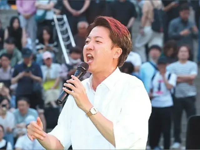 Lee Jun-seok, presidential candidate of the New Reform Party, makes final campaign speech at Suseong Pond in Daegu... "I want seed money for new conservatives" (South Korea)