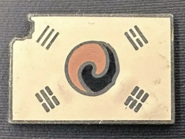 What is the meaning of the "torn Taegeukgi" on President Lee Jae-myung's chest? = South Korea