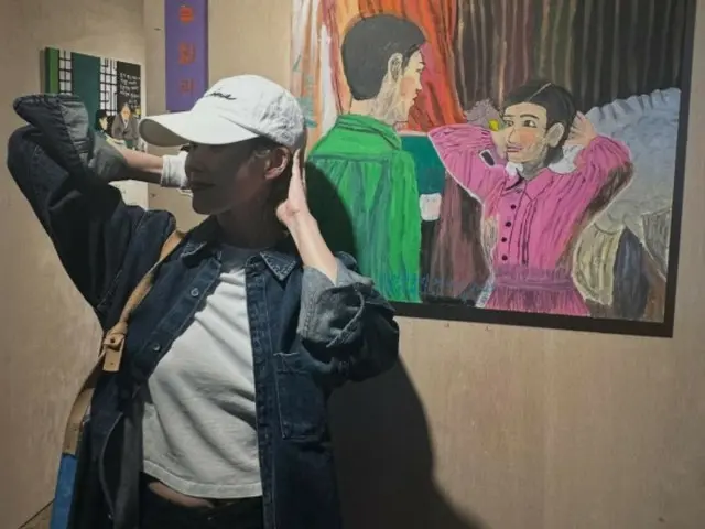 IU, Ae Seung kept her promise... Visiting the artists who painted "Thank you for your hard work"