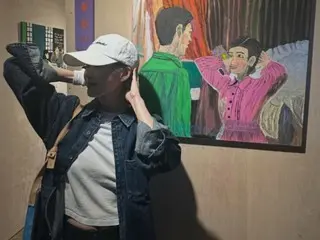 IU, Ae Seung kept her promise... Visiting the artists who painted "Thank you for your hard work"