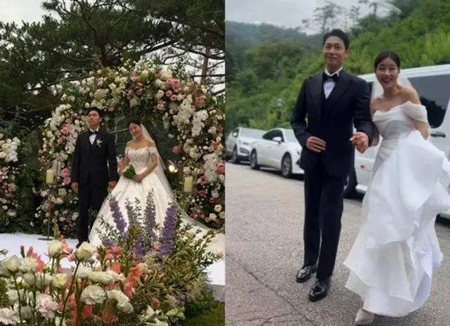 パク・ハナ＆キム・テスルの結婚式が公開された。
