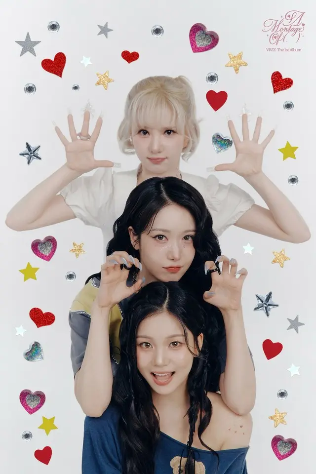 「VIVIZ」、初のフルアルバム「A Montage of ( )」のラブバージョンコンセプトフォト公開…ラブリーでキッチュなムード